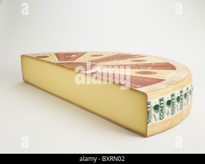 Francés Comte AOC queso de leche de vaca Foto de stock