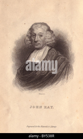Reverendo John Ray (16271705), filósofo inglés. Foto de stock
