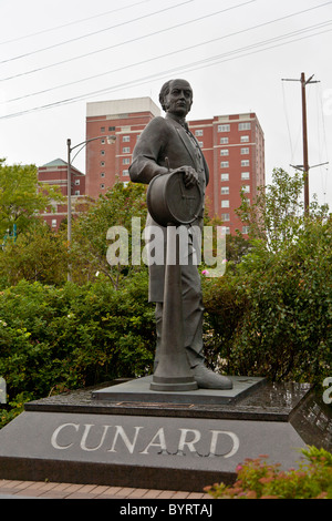 Estatua de Sir Samuel Cunard en Halifax, Nova Scotia, Canadá Foto de stock