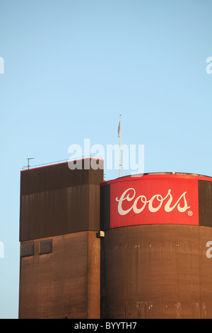 Coors Brewery en Burton sobre Trent en Staffordshire Foto de stock