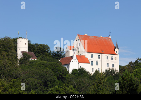 Castillo Mindelburg Unterallgaeu Mindelheim, distrito, región de Allgaeu, suabia, Baviera, Alemania, Europa Foto de stock