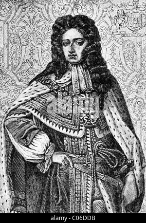 Guillermo III de Inglaterra (1650-1702) fue rey de Inglaterra, Escocia e Irlanda (1689-1702). Foto de stock