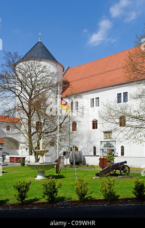 Schloss Wurzen castillo construido a partir de 1491-1497, Wurzen, Sajonia, Alemania, Europa Foto de stock