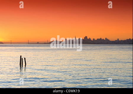 California, Estados Unidos, San Francisco, el horizonte de la ciudad