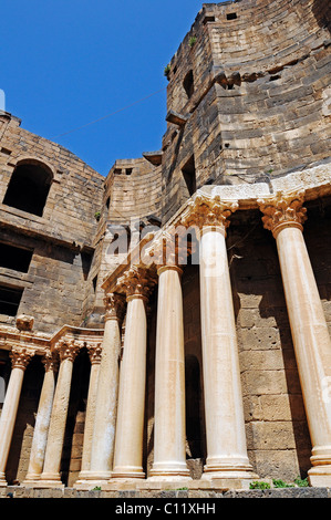 Teatro Romano de Bosra, Siria, Asia Foto de stock