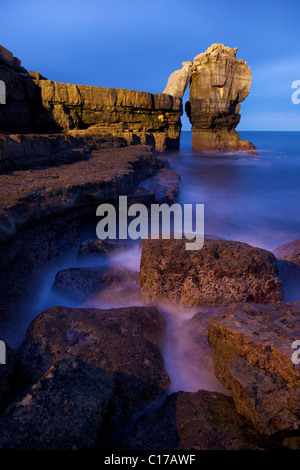 La roca púlpito, Portland Bill, Dorset, Inglaterra, UK, Reino Unido, GB, Gran Bretaña, Islas Británicas, Europa