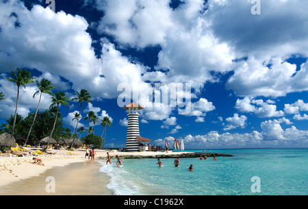 Palm Beach en Bayahibe, República Dominicana, El Caribe Foto de stock