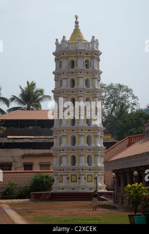 En Ponda Mahalsa Templo dedicado a la diosa de la riqueza y la prosperidad. Foto de stock