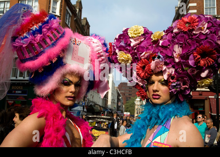 Drag Queens en Soho, Londres, Inglaterra Foto de stock