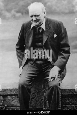 Winston Churchill, 1939 Foto de stock