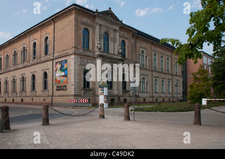 Staatliche Kunsthalle, La Galería de Arte Estatal, Karlsruhe, Baden-Wurtemberg, Alemania Foto de stock