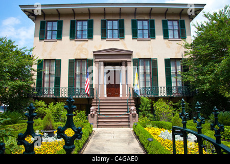 1848 Casa de Andrew Low, el Registro Nacional de Lugares Históricos, Savannah, Georgia Foto de stock