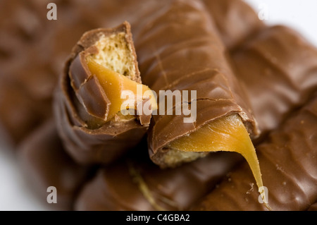 Barras de caramelo de chocolate Twix.