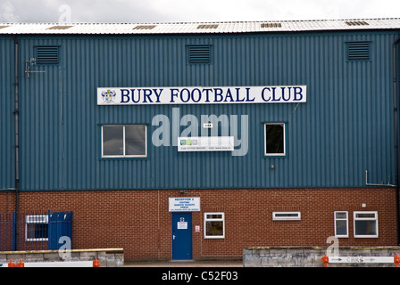 Bury Footbal Club (Los Shakers) la tierra natal, Gigg Lane, Bury, Greater Manchester, Inglaterra, Reino Unido. Foto de stock