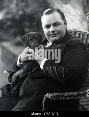 ROSCOE 'FATTY' ARBUCKLE (1887-1933) Nos Silent film el actor y comediante Foto de stock