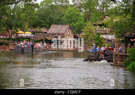 Tom Sawyer Island Magic Kingdom parques de Walt Disney World Resort en Orlando, Florida Foto de stock