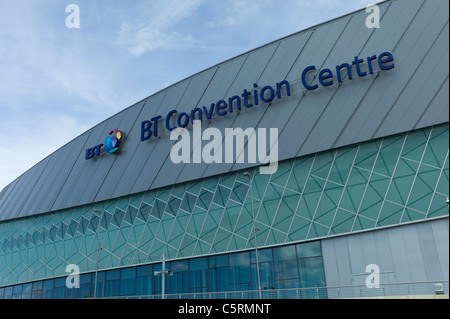Echo Arena y BT Convention Centre (Centro) King's Dock, Liverpool, Inglaterra Foto de stock