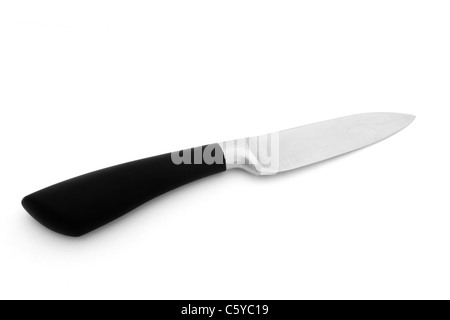 Cuchillo de cocina aislado en blanco Foto de stock