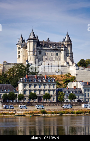 Francia, Maine y Loira, verano de 2022. Vista aérea de la sequía y la