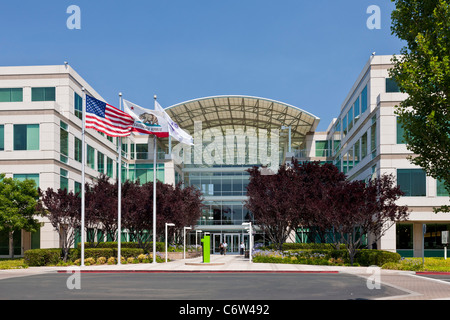 Apple incorporado en la sede corporativa de 1-6 Infinite Loop, Cupertino, California, EE.UU. JMH5188