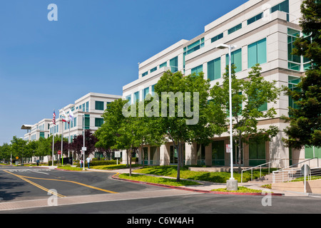 Apple incorporado en la sede corporativa de 1-6 Infinite Loop, Cupertino, California, EE.UU. JMH5194