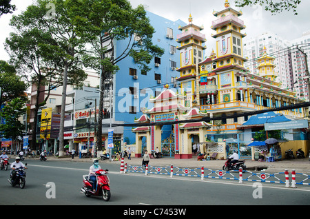 Templo cao dai en Ciudad Ho Chi Minh, Vietnam