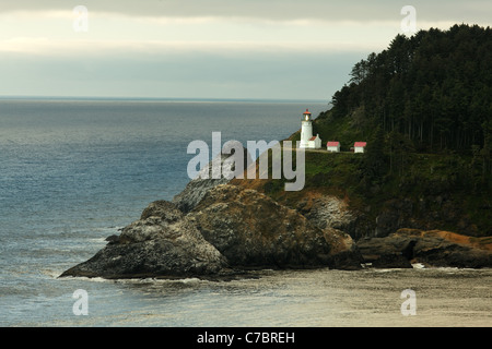 Heceta Head Lighthouse, Oregon, Estados Unidos, América del Norte Foto de stock