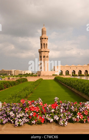 Omán, Mascate, la Gran Mezquita Sultan Qaboos Foto de stock