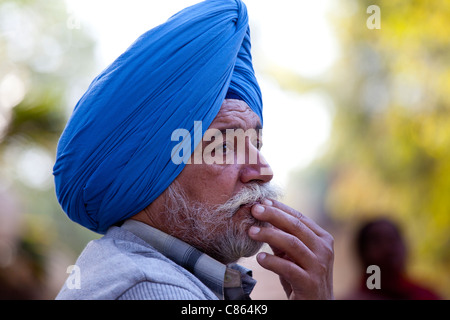 Hombre sij en Nueva Delhi, India