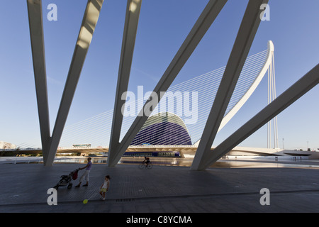 Agora, Puente de l Assut, puente de Calatrava, Ciudad de las Ciencias, Valencia, España