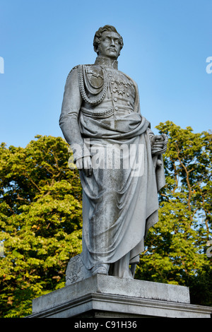 Príncipe Guillermo I., Malte Malte monumento al palacio, Putbus, Ruegen, Mecklemburgo-Pomerania Occidental, Alemania, Europa Foto de stock