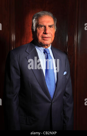 Mayo16,2012 - Mumbai, India : Retrato de Rata industrial indio Tata, Presidente de Tata empire en la Bombay House, el Tata grupos sede en Mumbai. (Subhash Sharma)
