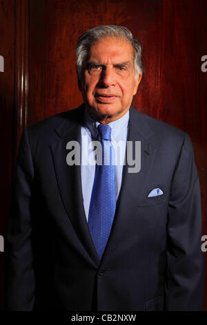 Mayo16,2012 - Mumbai, India : Retrato de Rata industrial indio Tata, Presidente de Tata empire en la Bombay House, el Tata grupos sede en Mumbai. (Subhash Sharma)
