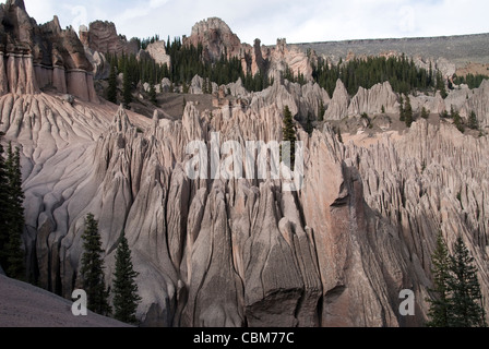 Zona geológica de Wheeler La Garita desierto Colorado, EE.UU. Foto de stock