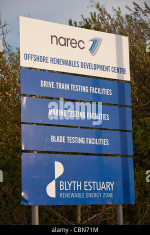 NAREC, la investigación y el laboratorio de energía renovable en Blyth, Northumberland, Reino Unido. Foto de stock