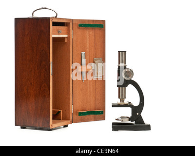 1960 ampliación 100x Microscopio estudiantil nº 3 por equipos de señalización Ltd (SEL). Foto de stock