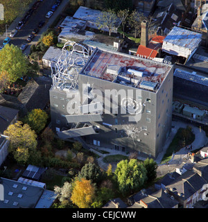 Imagen aérea del edificio Ben Pimlott, Departamento de la Universidad de Goldsmiths, Londres