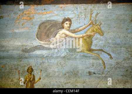 Italia, Nápoles, Museo de Pompeya, la casa del poeta trágico (VI, 8, 5), el sacrificio de Ifigenia
