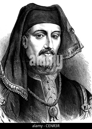 Enrique IV (1367-1413), rey de Inglaterra desde 1399 a 1413. Grabado en madera de finales del siglo XIX - Londres Foto de stock