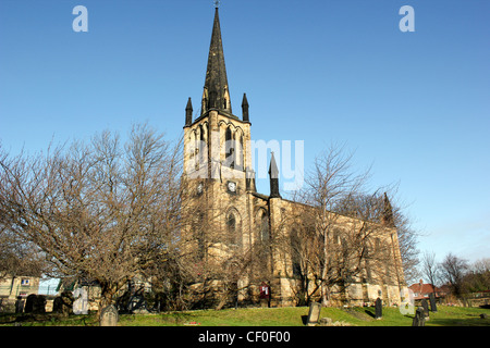 Iglesia parroquial de la santísima Trinidad, Elsecar, Barnsley. South Yorkshire. Feb 2012 Foto de stock