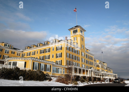 Mountain View Grand Resort and Spa, un hotel histórico en el norte de New Hampshire abrió sus puertas por primera vez en 1865. Foto de stock