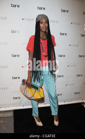 DJ Solange Knowles El Macys bar III Emergente y marca el lanzamiento de la  tienda de la ciudad de Nueva York, .  Fotografía de stock -  Alamy