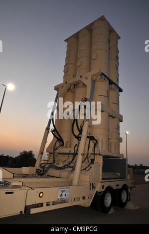 La flecha 'Interceptor' es un ABM la defensa de misiles de teatro (TMD) Foto de stock