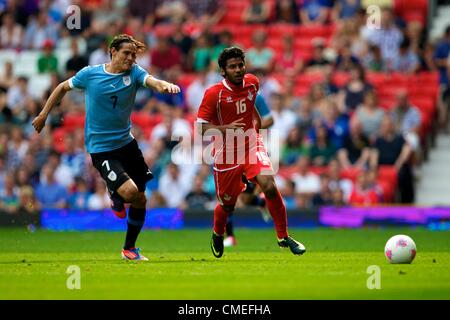 RAMON ARIAS URUGUAY Juegos Olímpicos de Londres 2012 MENS FÚTBOL, UA V  EMIRATES URUGUAY, Old Trafford, Manchester, Inglaterra, 26 de julio de 2012  GAN55686 ¡ADVERTENCIA! Esta fotografía sólo podrán ser utilizados para