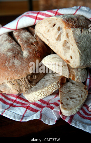 Cerca de pan de masa fermentada