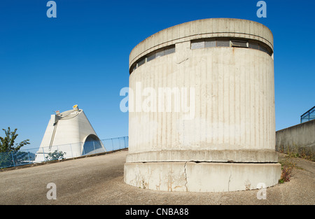 Francia, Loira, Firminy, Le Corbusier sitio de Firminy (Firminy Vert), el estadio Foto de stock