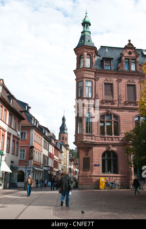 Museo y Biblioteca de la universidad en el viejo remolque, Heidelberg, Alemania. Foto de stock