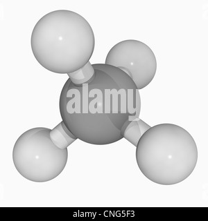 Molécula de metano Foto de stock
