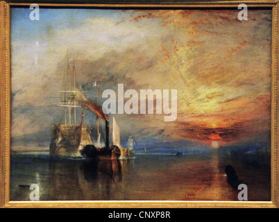 J. M. W. Turner (1775-1851). Pintor británico. Los combates Temeraire tiró a su último atraque para ser rota, 1838. Foto de stock