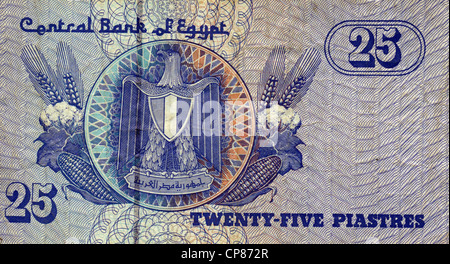 Aus Ägypten billetes, 25 Lámina, Landeswappen 2004, billetes de Egipto